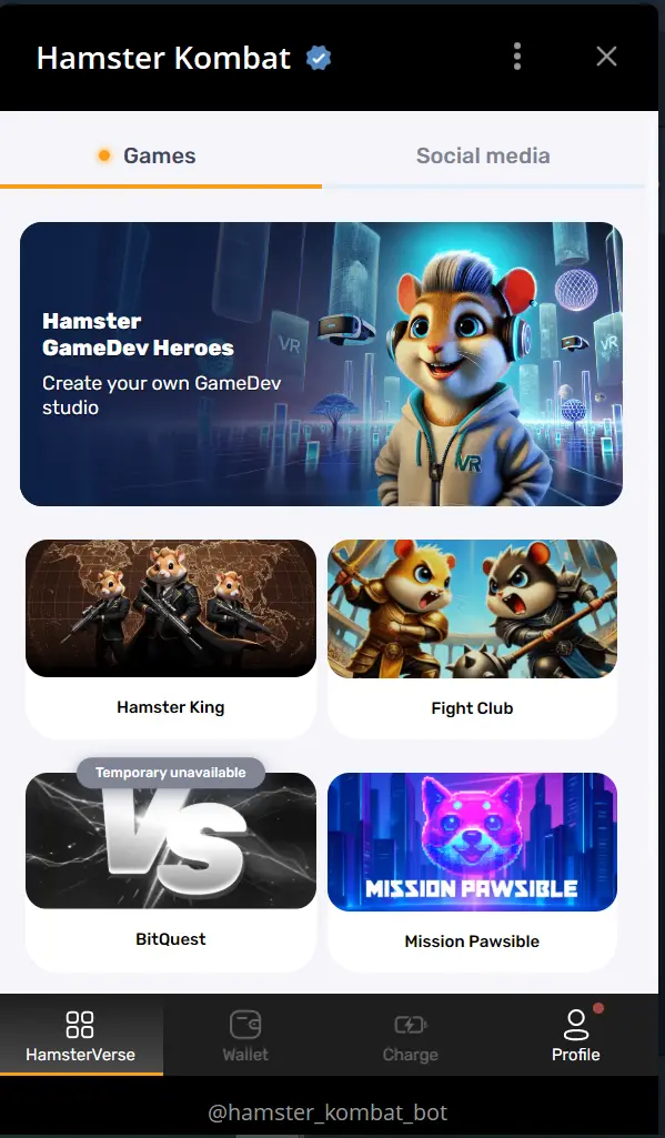 Hamster Kombat (همستر کامبت)