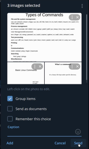 ارسال تصاویر برای تبدیل به pdf