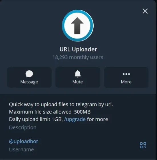 پروفایل uploadbot