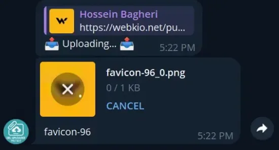 دریافت فایل از UrlProUploaderBot